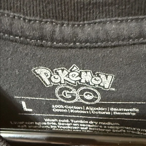 Pokemon Black Tee with Vibrant Circular Design - Picture 2 of 6